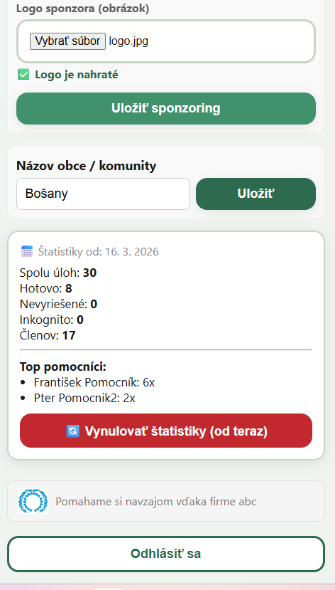 Detail statistiky v apliacii Amivo s vysledkami